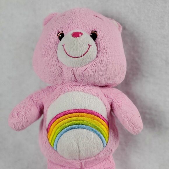 Care Bears Plush Cheer Bear Pink Rainbow 12" Stuffed Animal Toy Soft 2012 - Picture 2 of 10